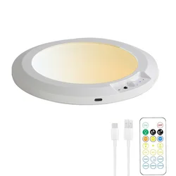 Rechargeable Wireless LED Ceiling Light with Motion Sensor and Remote Control (1PCS)
