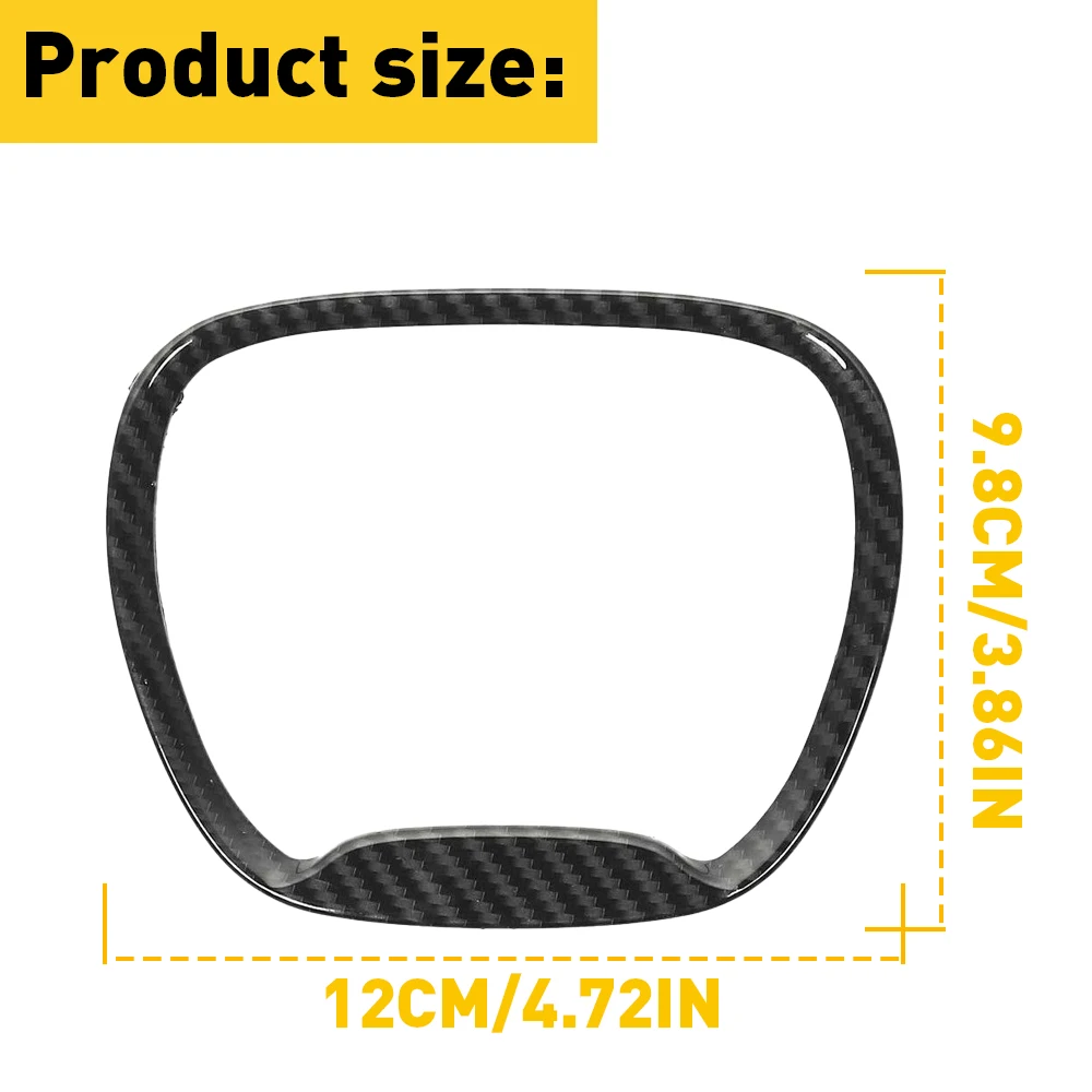Steering Wheel Cover Car Steering Wheel Frame Trim Cover for Dodge Charger Challenger Durango 2015 Jeep Grand Cherokee