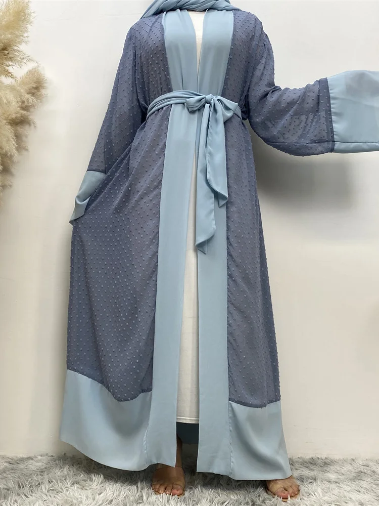 Eid 무슬림 아바야 여성 원피스 기도 모로코 카프탄 아바야스 가운, 두바이 아랍어 기모노 가디건 가운, 겉옷