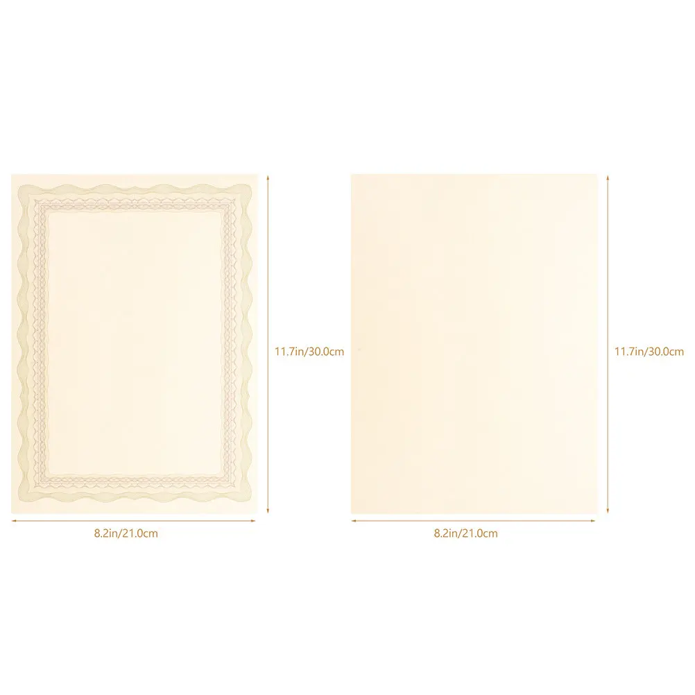 10Pcs A4 인증서 내부 용지 인쇄용 빈 졸업장 용지 맞춤형 수상 인증서 스포츠 수업 졸업