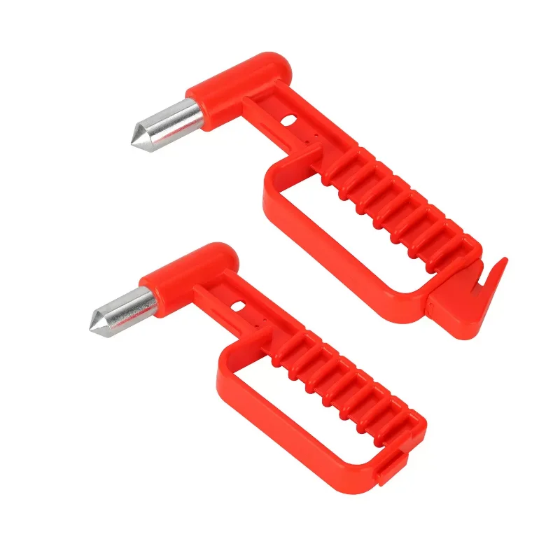 Marteau Multi-usages De Camping Avec Hachette Et Coupe-corde – Rouge