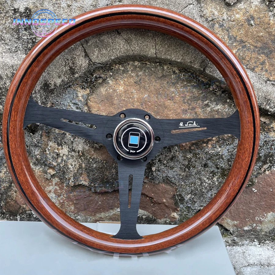 14inch 358mm JDM Universal Racing Sports Classic Wood Steering Wheel Car Accessories