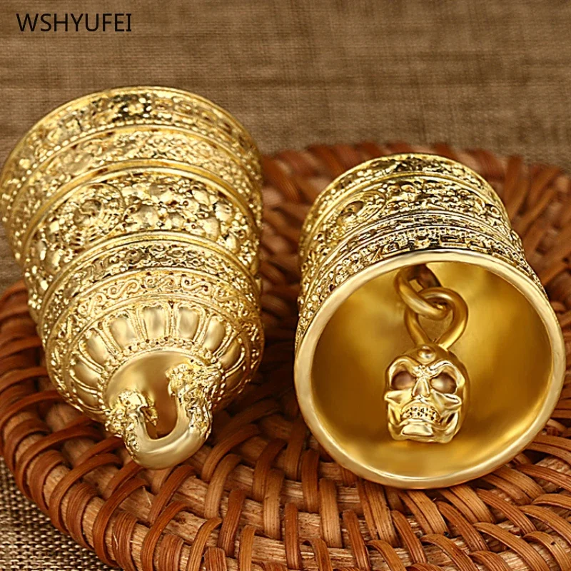 1 pc brass Zhong Kui Bell Car keychain Car mounted pendant Car tassel pendant Daily gift giving Room wall decoration Aesthetics 2