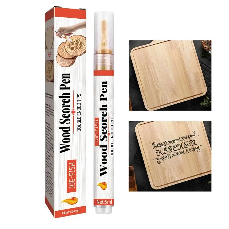 5Ml Quick Creative Wood Burning Pen Torch Paste Set Pennarelli A Penna Per Scorch Per Pittura Su Legno Fai Da Te Adatta A Artisti E Principianti
