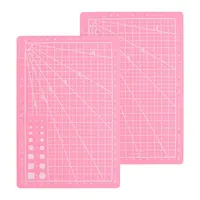 2Pcs A5 Double-Sided PVC Cutting Mat with Fine Grid Lines Self-Healing Surface for Crafting Sewing Quilting Engraving DIY Art 3