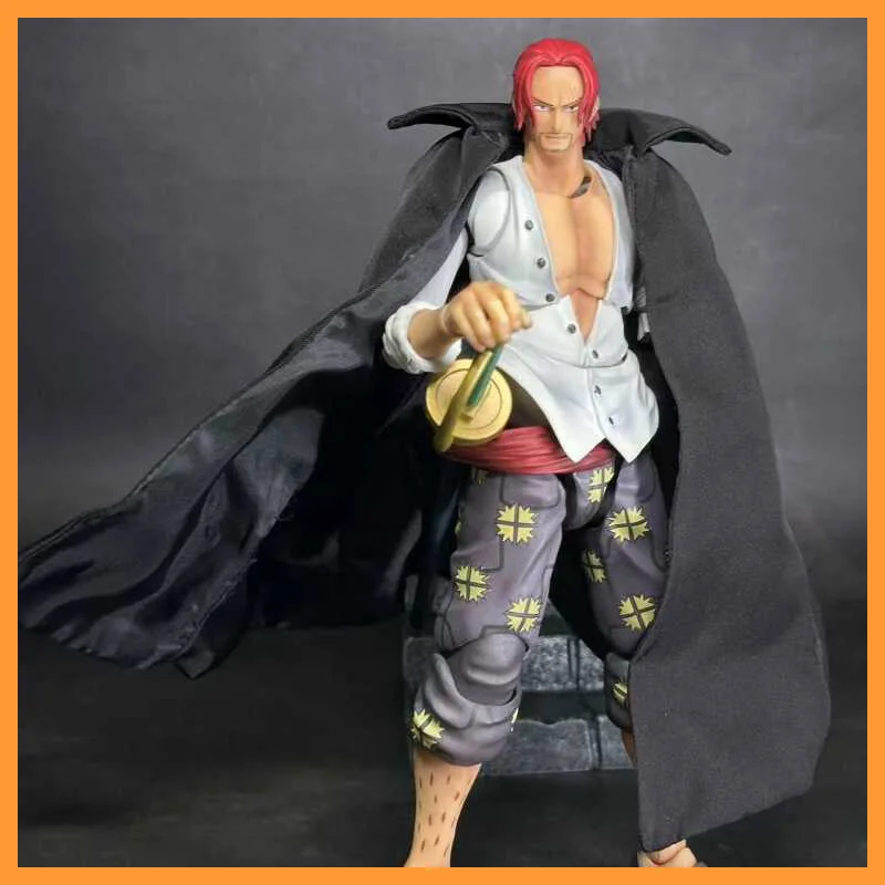 

【High Quality] 1/12 Scale VAH Pirate Serie Red Hair Shanks Long Style Windbreaker Stylable Cloak for 6" Action Figure Model Toys