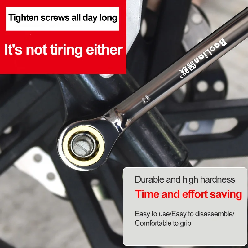 1Pc Universal Torx Wrench Adjustable Torque 6-32mm Ratchet Spanner for Bicycle Motorcycle Car Repair Tools Mechanical Tool 3