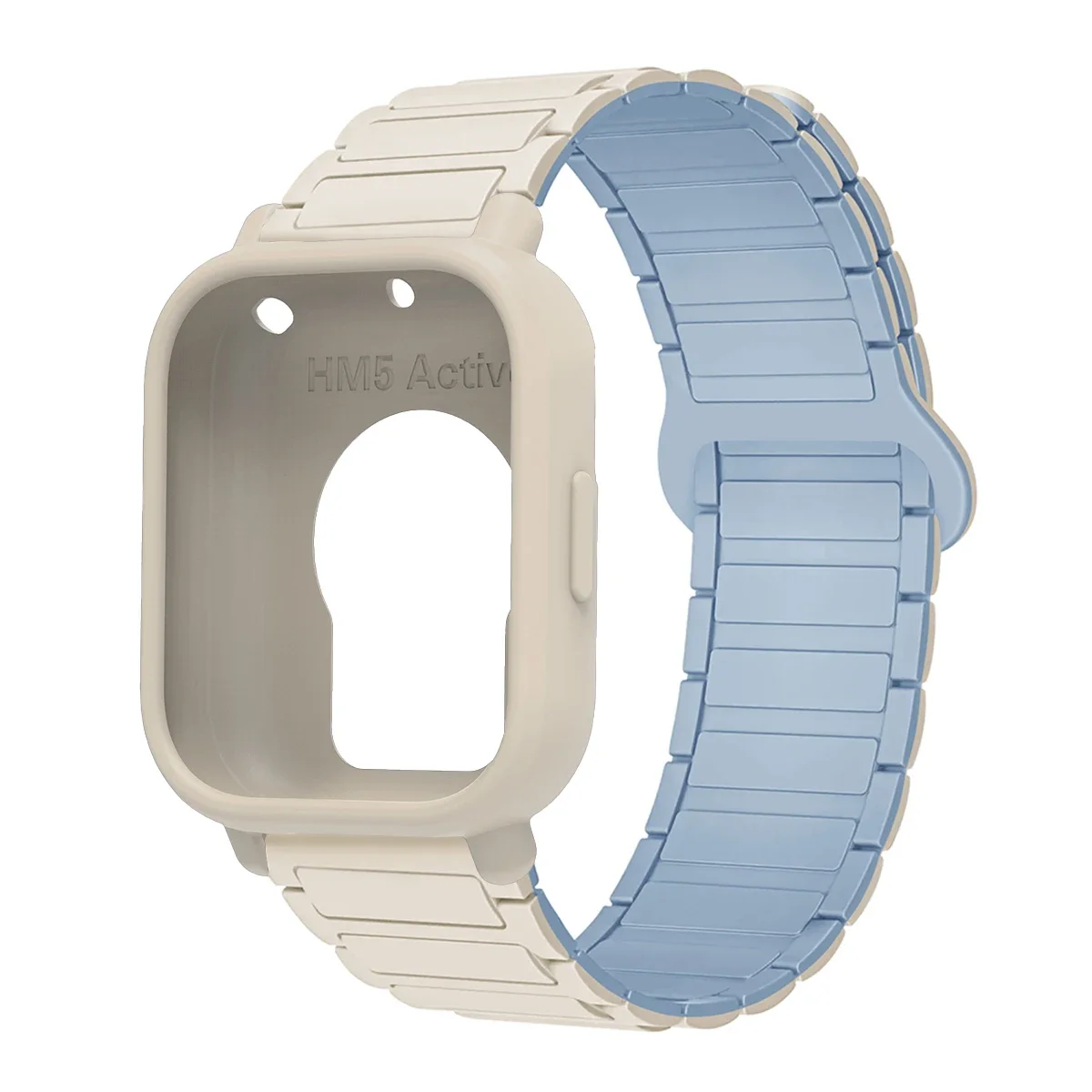 Enhanced Protective Case with Silicone Strap and Magnetic Sports Bands - Full Cover Screen TPU Soft Shell