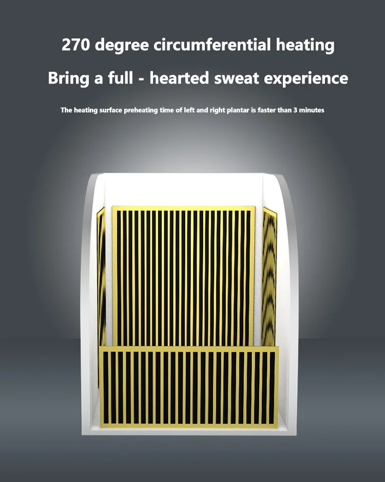 Household Far-infrared Sauna Rooms Home Steamer Shower Cover Portable Sauna Bag Sweat Steam Cabin Single Spa Fumigation Machine 5