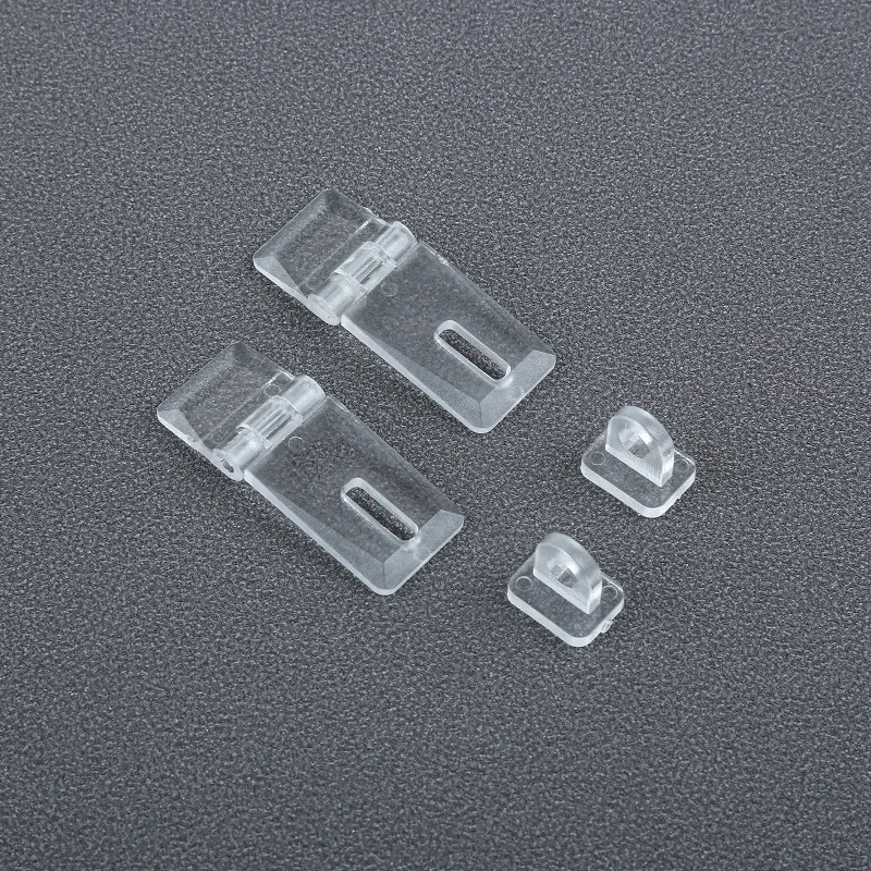 4 Sets Mini Hasp Latches Box Locks Jewelry Hinge Acrylic Buckle Clear Transparent Plastic Mini Cabinet Padlock Buckles 41*16mm furniture hardware toggle latches jewelry box hasps decorative latches buckle clamp