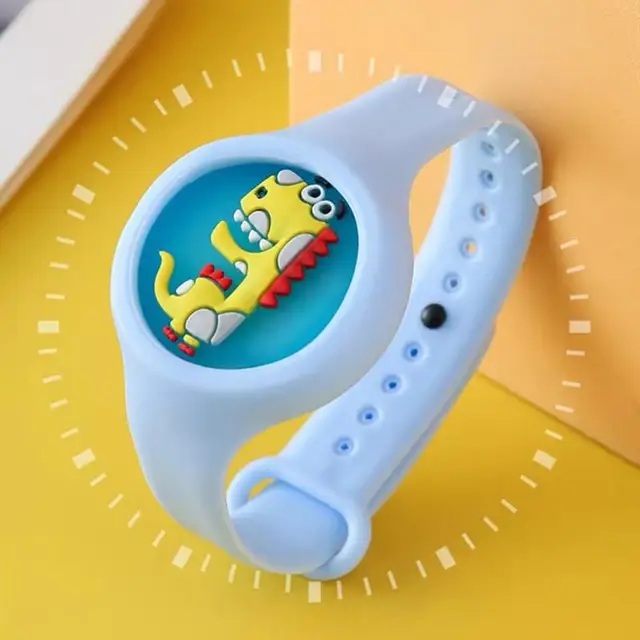 Nyári Rovarriasztó Karkötő Csuklócsík Baba Gondozás Vízálló Szilikon Szúnyogriasztó Néző Gyermekek Aranyos Állat - Image 5