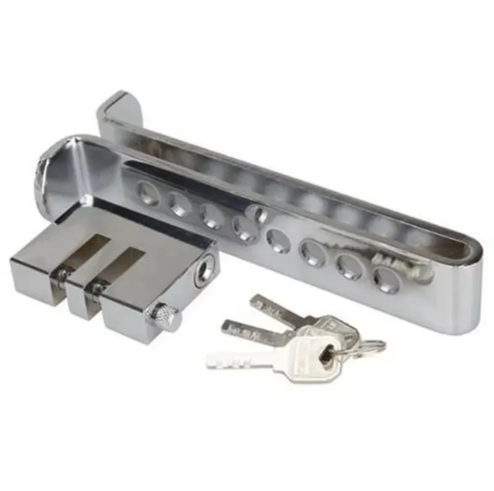 Steel 8 Holes Clutch Lock Car Auto Accelerator Brake Rod Lock Anti-theft Device center lock for car