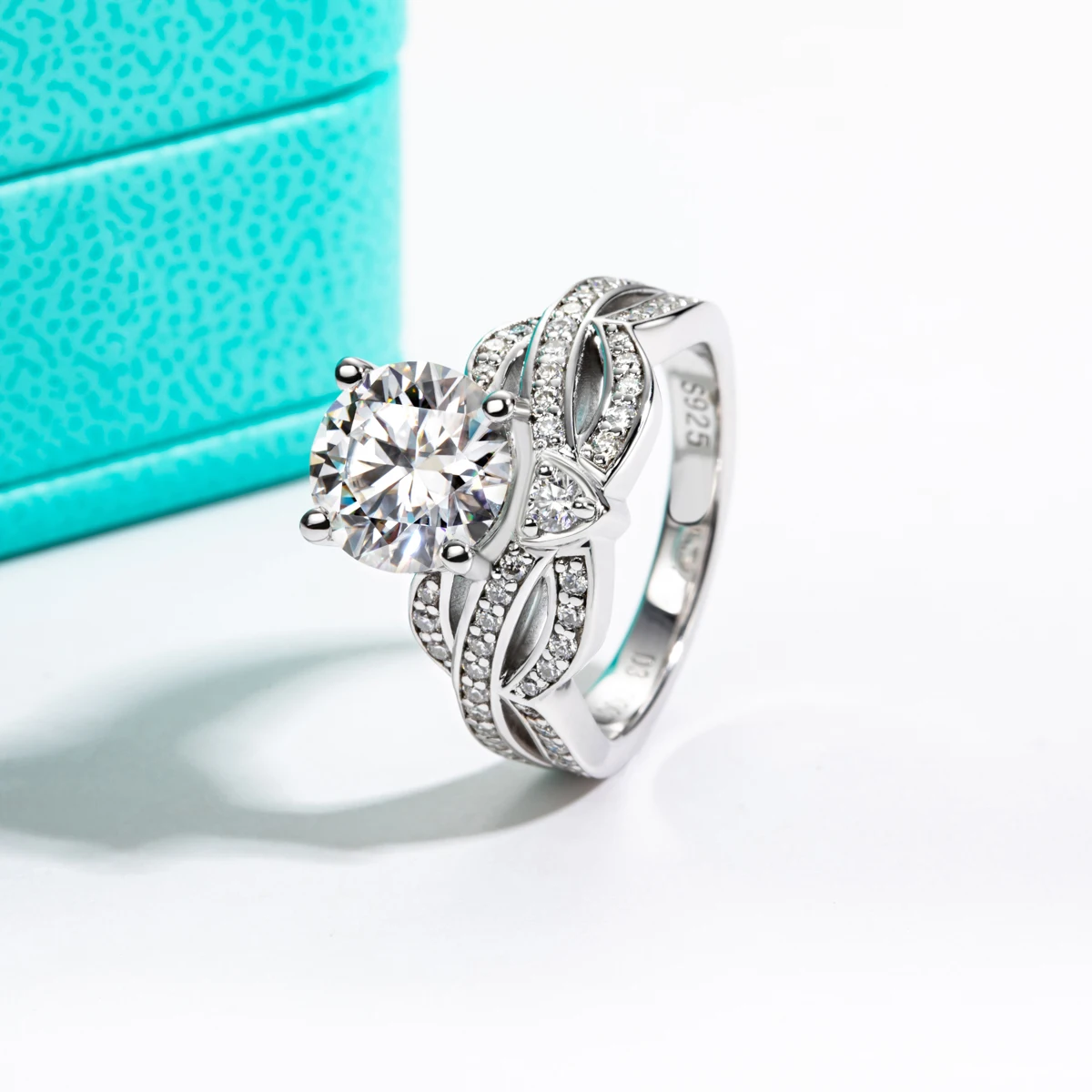 Engagement Ring 925 Sterling Silver