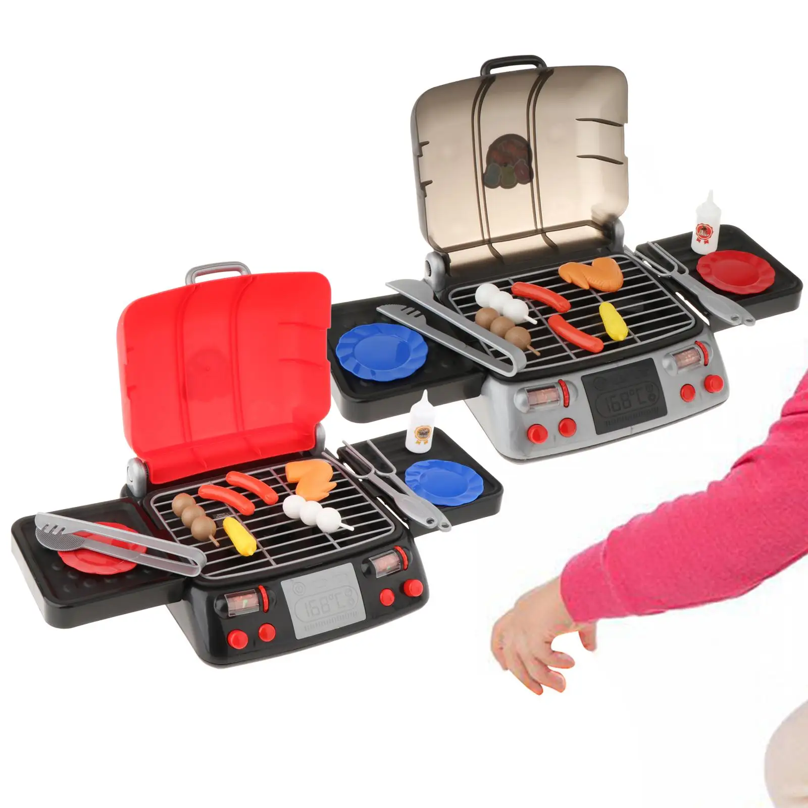 Toddlers Barbecue Toy Set Pretend Play Camping BBQ Toys Kids Grill Playset Toddlers Barbecue Toy Set Pretend Play Camping BBQ Toys Kids Grill Playset