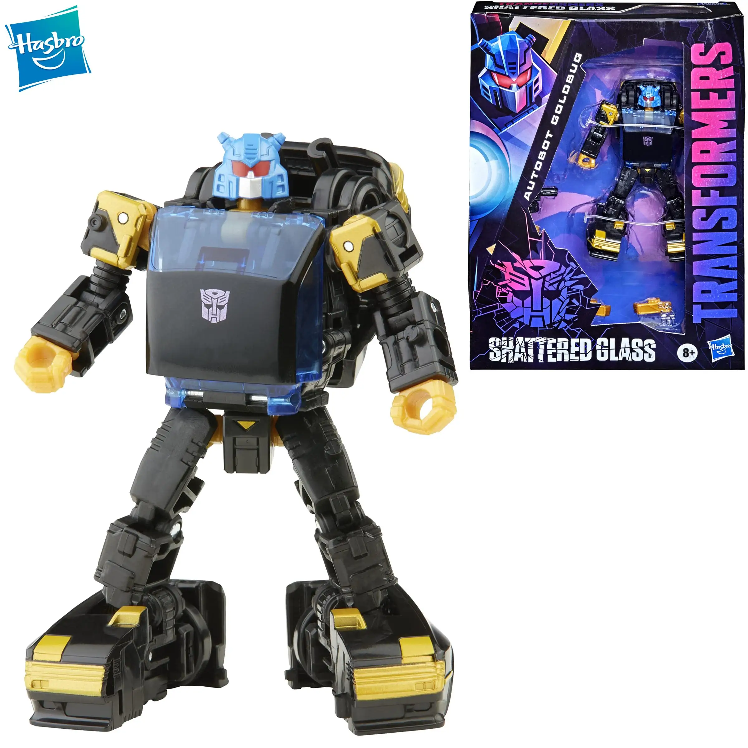 

Hasbro Transformers Toys Generations Autobot Goldbug Deluxe Class Shattered Glass 5.5 Inch Action Figure Model Collection F2704