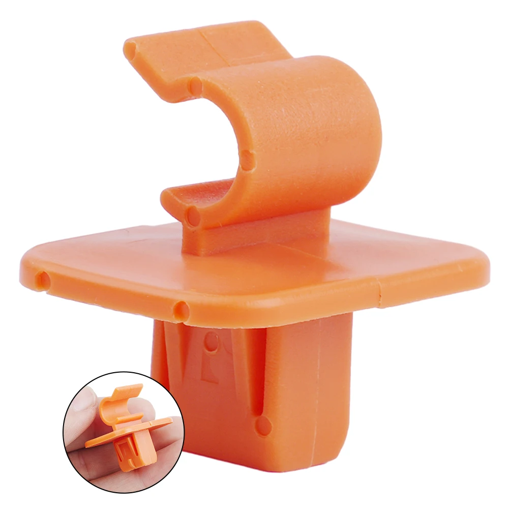 

1pc Car Front Orange Hood Bonnet Rod Stay Clip Bracket Plastic Clamp 1U0823570A For Skoda For Fabia For Octavia MK2 2004-2013