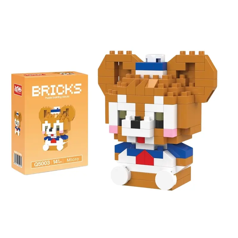 Disney 214 style Winnie LinaBell StellaLou Building Blocks Princess Cartoon Figrues Bricks Children's Assembly Toys Model Gift - Image 58