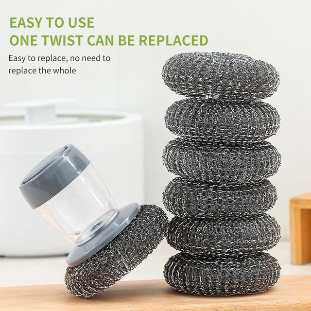 편리하고 효율적인 주방 청소를 위한 자동 비누 액체 추가 브러시