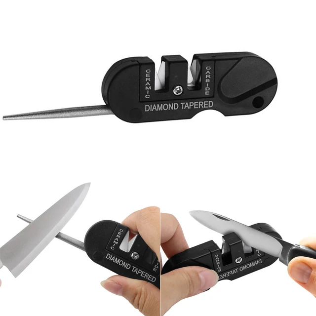 Outdoor Diamond Knife Sharpener  Pocket Diamond Knife Sharpener - Pocket  Knife - Aliexpress