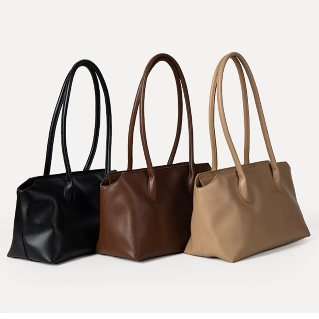 

Jenny&Dave Large Capacity Bags Fashionable Tote Bag And Versatile Leather Shoulder Bag Women Commuting Soft PU