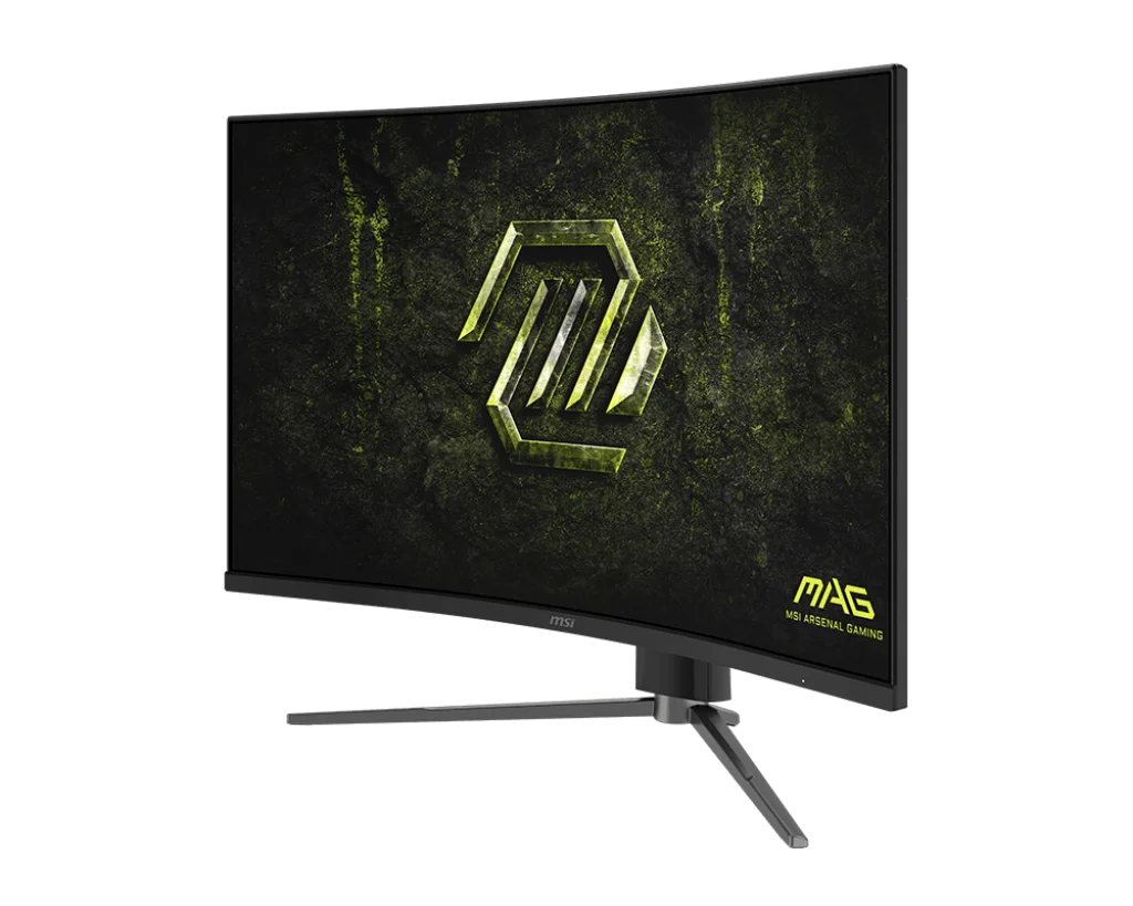 새로운 MSI MAG 325CQPF E18 게이밍 모니터 32인치 2560x1440 WQHD 180Hz 0.5ms 래피드 VA 1000R 커브드 스크린 HDR 디스플레이 (e스포츠용)