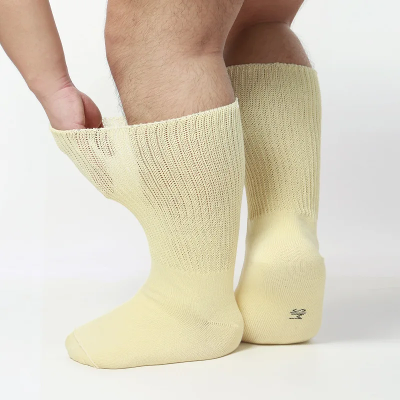 Cotton Socks Male Edema Obesity Care Antibacterial Loose Diabetic Socks Sugar Foot