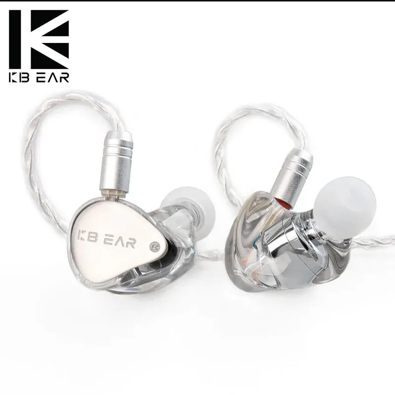Kbear Streamer Hifi Cuffie Auricolari Cablati Single Dd Con Pek Diaframma Monitor In-Ear Bilanciato Cavo 5N Ofc Staccabile A 2Pin
