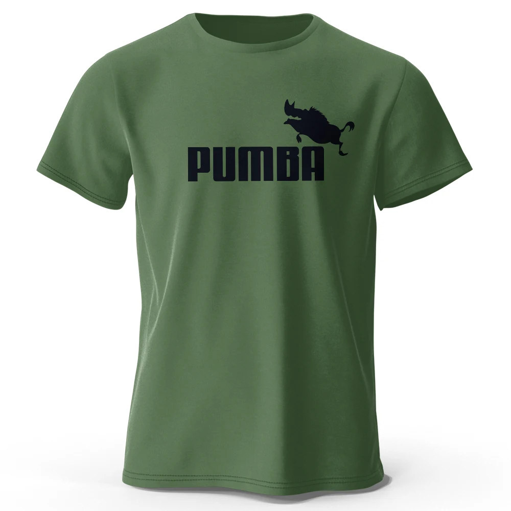 Pumba-Themed Men's Oversized Graphic T-Shirt - 100% Cotton Summer Tee