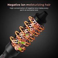 Brosse thermique 3 en 1, fer à friser chauffant, rouleau à bigoudi en céramique, brosse volumisante, peigne à friser, Double brosse à friser PTC 4