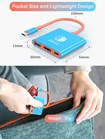TUTI USB C to HDMI adapter with USB3.0 Port,portable TV adapter supporting 4K/30HZ dock mode,for Steam Deck/Nintendo Switch OLED - Image 5