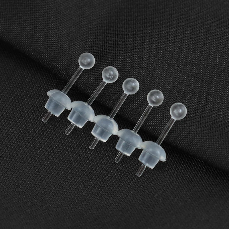 100pcs/lot 3 4 5mm Invisible Silicone Earring Back Stoppers Earring Base  Stud Earring Piercing Retainer