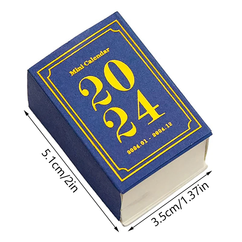2024 미니 캘린더 북 365 시트 찢을 수 있는 캘린더, DIY 저널 플래너, 장식 재료 종이 스티커, 사무용품