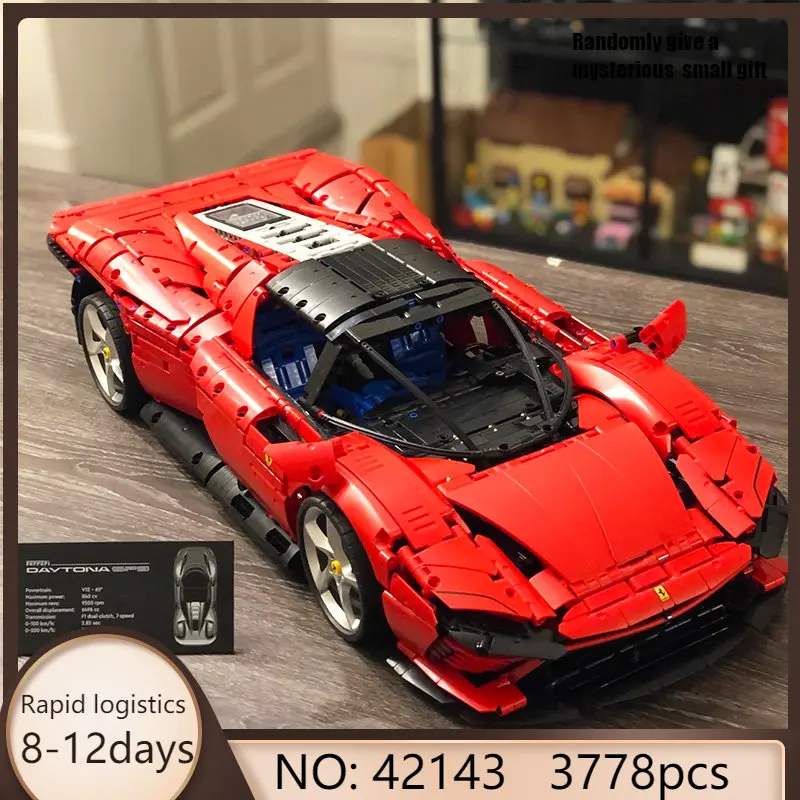 

2022 New 3778Pcs 42143 Supercar building blocks toys for boys girls gift In Stock birthday holiday gift