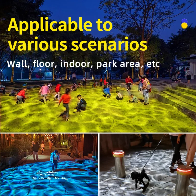 Waterproof Outdoor Water Wave Oecen Wave Light Water Wave Effect Projector with gobo projector 5