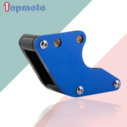 Enhanced Motorcycle CNC Chain Guard Guide for Dirt Bikes and Scooters (Black Blue B)