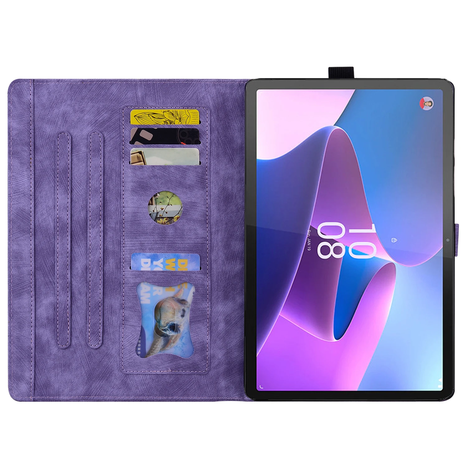 Cute Cat Imprinted Flip Cover Case for Tablets - 2023 Edition