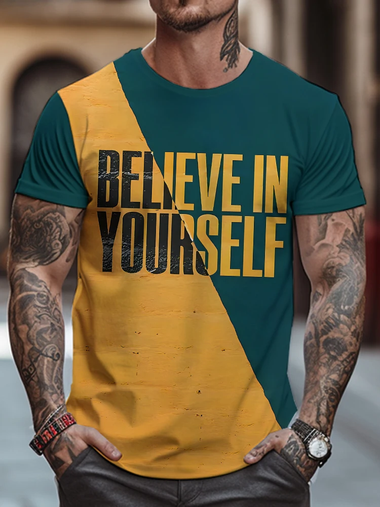 

Футболка Летняя свободная с круглым вырезом и коротким рукавом