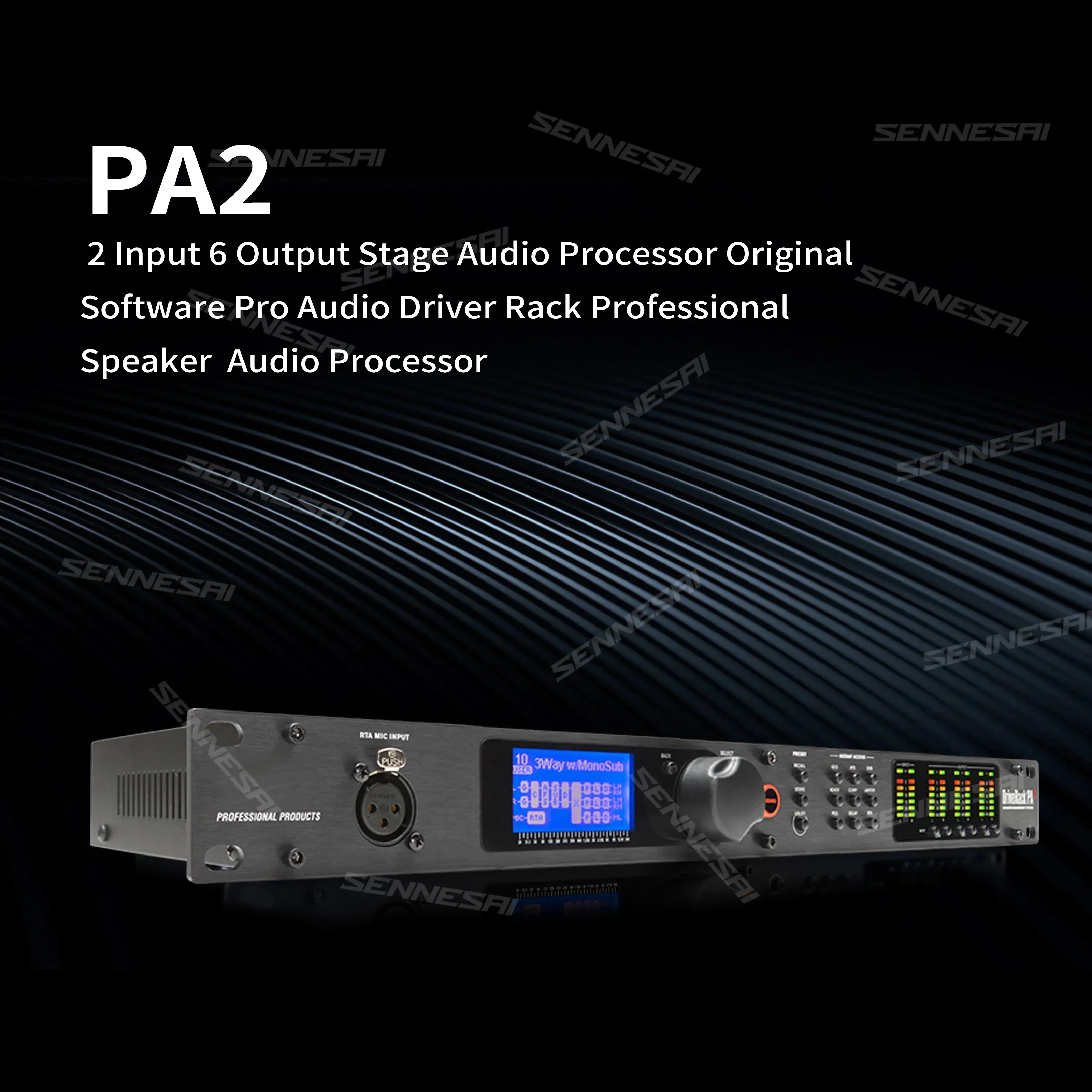 PA2 / Venu360 audio processor of 2 inputs and 6 outputs original software professional audio controller professional speaker audio processor
