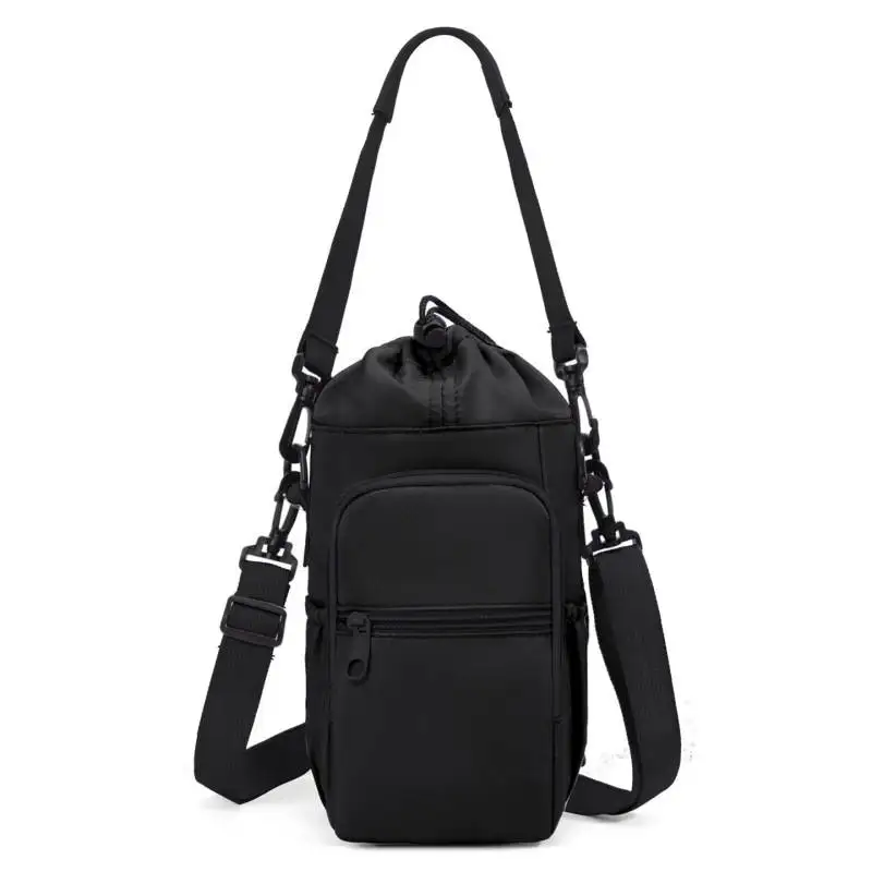 Insulated Portable Water Bottle Sling Bag with Strap - 40oz Capacity