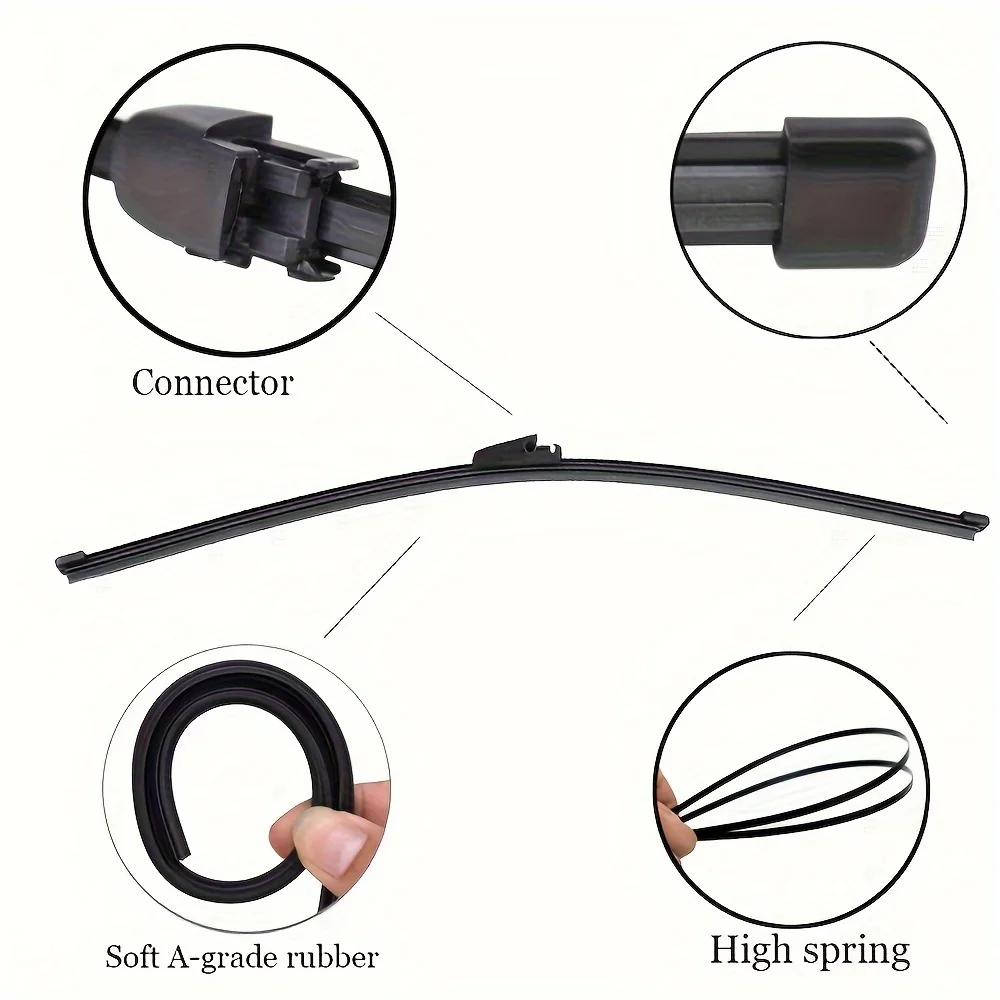 16" Rear Wiper Blade  Windshield Windscreen Window Car Rain Brush  For Skoda Octavia 1Z Combi Hatchback 2004 - 2013 2