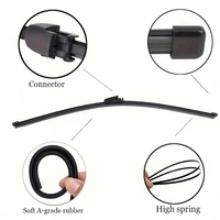 16" Rear Wiper Blade  Windshield Windscreen Window Car Rain Brush  For Skoda Octavia 1Z Combi Hatchback 2004 - 2013 2