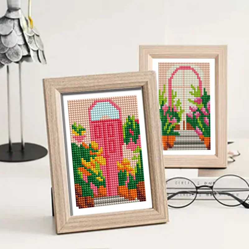 Diamond Painting Flower Full Square Mosaic Door Embroidery Cross Decor 12pcs/set For Home Handmade Gift diamond painting diamond painting accessories