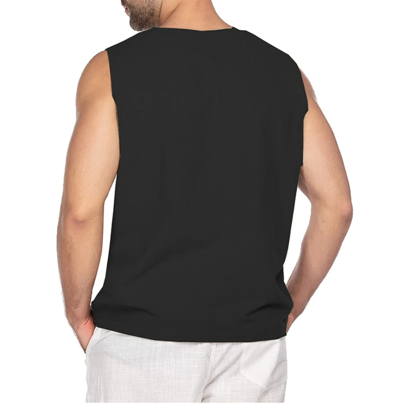 Men s Quick Dry Running Tank Top Round Neck Sleeveless Muscle Workout Gym Fitness Training Sport T Shirt Vest
