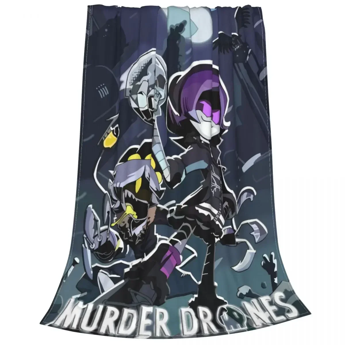 Murder Drones Anime Fleece Throw Blanket N and Uzi Blankets for Home Bedroom Soft Bedding Throws 4