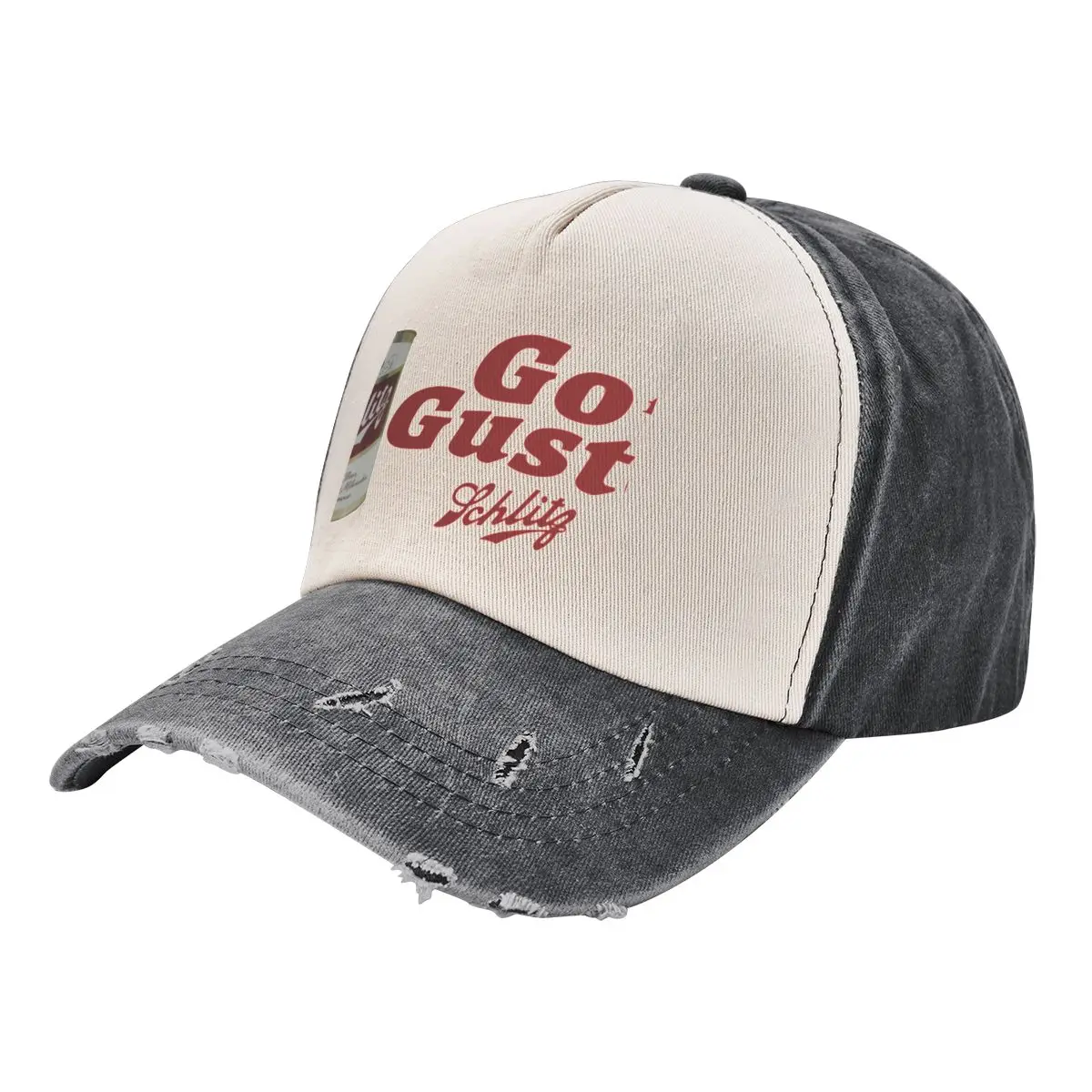 

Schlitz Beer - Go for the Gusto design Baseball Cap fashionable Beach Brand Man cap Snapback Cap Boy Women's