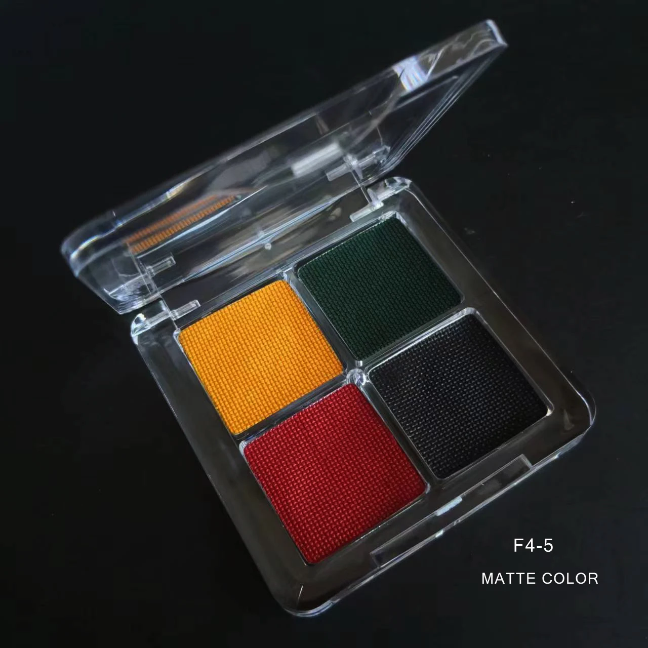 4 Color Fluorescent UV Pastel Cake Liner Water Activated Eyeliner For Children's Christmas Party Makeup With Liner Brush 2
