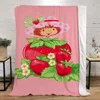 Camping Blanket for Sofa Decoration Strawberry Shortcake Thermal Blankets for Bed Character Blanket King Size Microfiber Bedding 1