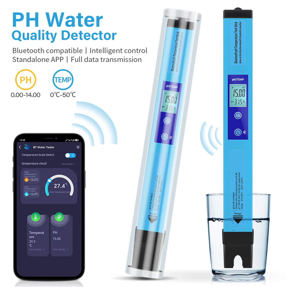 HLN 5 in 1 Water Tester Bluetooth Digital Water Quality Monitor for Laboratory