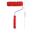 Pattern Painting Roller for w/ Handle Embossed Texture Painting Tool DIY Wall 6