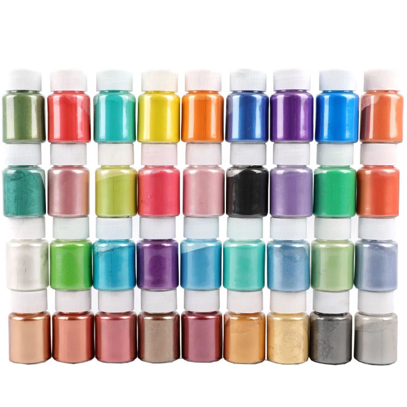 32 Colors Cosmetic Grade Pearlescent Natural Mica Mineral Powder